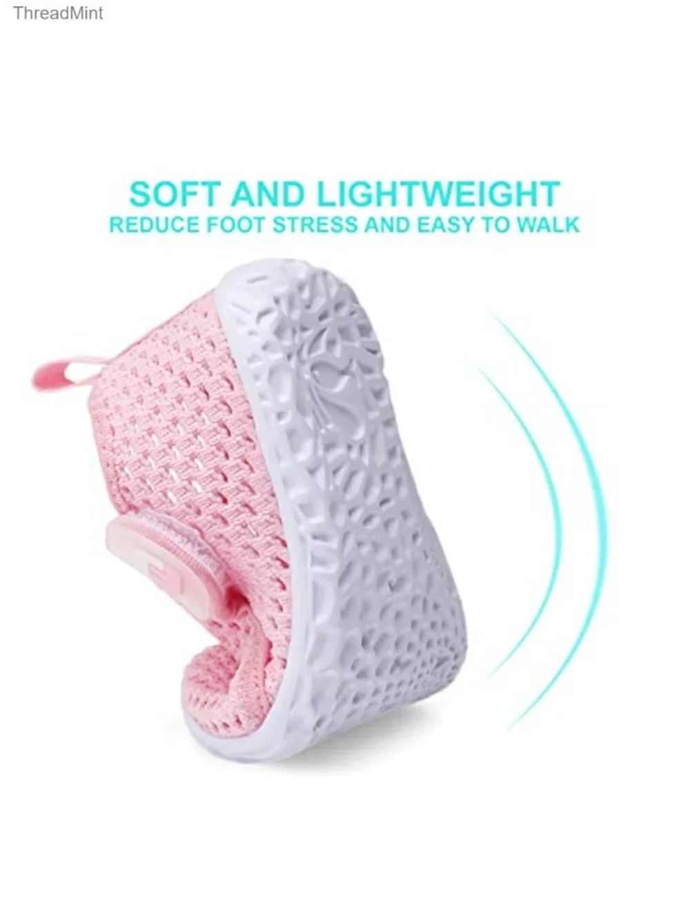 Toddler Water Shoes Slip On Hook & Loop Breathable Barefoot Sneakers